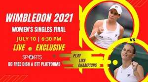 20 reactions | #Wimbledon2021 Final  Ashleigh Barty and Karolina Pliskova will face off, both looking to secure their first Wimbledon  ️ Today ⏰ 6:30 PM onwards..... #LIVE on DD Sports  (DD Free Dish & Digital Terrestrial Transmitter) | DD SPORTS | Facebook