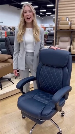 with Heated,90-135°Reclining with Footrest,High Back Computer Desk Chair with Wheels,Diamond-Stitched Cushion Leather Chair#TikTokShopHolidayHaul #officechair #ergonomicchair #furniture