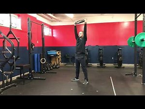 Plate Squat to Overhead Press