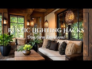 Rustic-Modern Lighting Hacks: Create Gorgeous Fixtures with Cans, Rope & Wood!