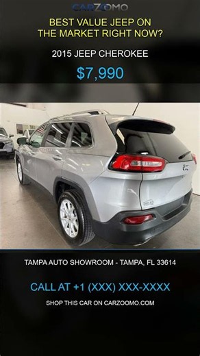 2015 Jeep Cherokee Latitude FWD — 119K Miles for $7,990 | CarZoomo