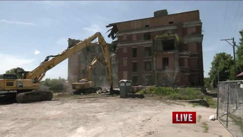 Old Freeman Hospital demolition begins
