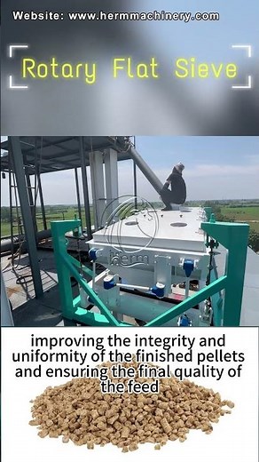 Efficient Pellet Separation | See the Rotary Sifter in Action!-Herm Machinery #feedpelletplant