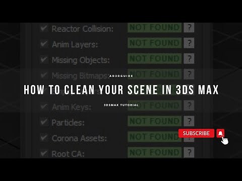 How to clean a scene in 3ds Max - Prune Scene ‪@ad3dguide‬