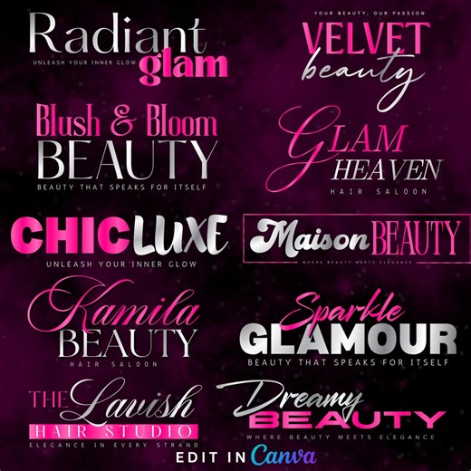 Hair Logo Designs Business Logo Beauty Hair Salon Logo Hairstylist Designer Hair Logo Beauty Salon Sign Logo Nail Tech Logo Hair Artist Lash - Etsy