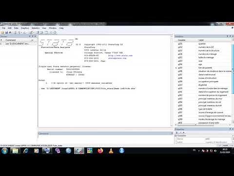 Comment créer et recoder une variable qualitative avec le logiciel stata