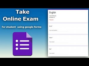 How to create online test for students using google forms