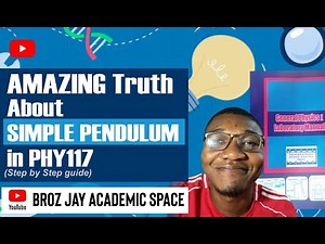 Discover the AMAZING Truth About SIMPLE PENDULUM in PHY117 #physicsproblem #university #pendulum