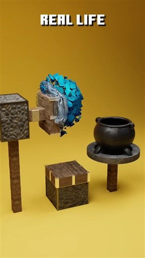 Minecraft vs real life simulator 3d #minecraft #3danimation #games