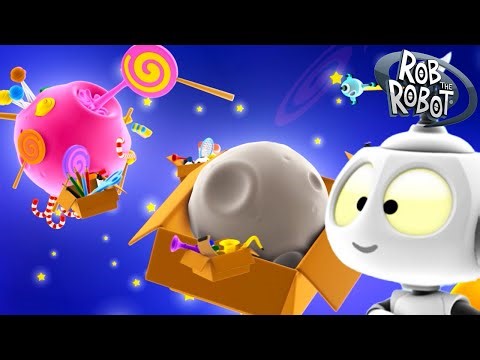 Candy Planet OR Lost and Found Planet!? | Rob the Robot & Friends - Funny Kids TV