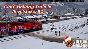 255K views · 8.6K reactions | CPKC Holiday Train in Revelstoke, BC #railroads #railfans #trains #reels #trainvideo #virtualrailfan #canadianpacific #Christmas #holidaytrain #holiday #CPKC | Virtual Railfan | Facebook