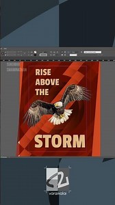 Poster design in Adobe InDesign with background design from Illustrator & photo edit in Photoshop