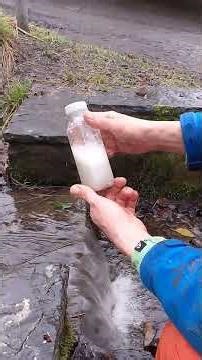 Alex using some natural soap made from conkers