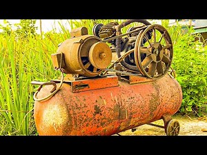 Restore Old Broken Air Compressor // Highly Skilled Technician For Air Compressor Overhaul