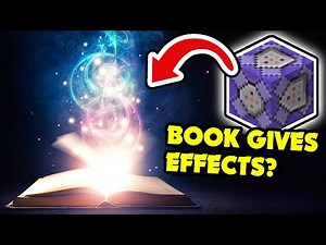 SPELL BOOKS in Minecraft 1.19-1.20.4? ONE COMMAND BLOCK! Books in Inventory Give Effects to Players