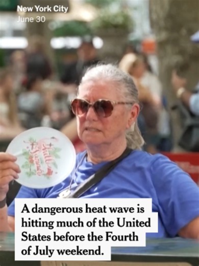 Dangerous heat is expected across much of the U.S. through the Fourth of July weekend, with more than 160 million people under extreme heat warnings or heat advisories. #heat #heatwave #climate #climatechange #nyc #mamdani #chicago