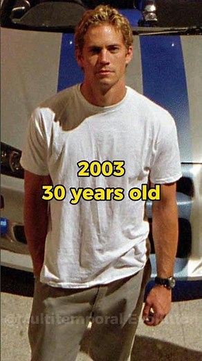 PAUL WALKER DEVOLUTION 🕊 (2013-1986) #shorts