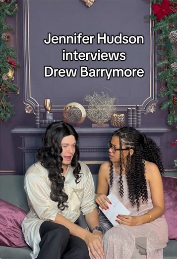 Merry Christmas Wishes from Jennifer Hudson and Drew Barrymore