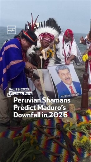A group of Peruvian shamans gathers on a beach in southern Lima to perform their annual New Year ritual, delivering predictions for 2026 that include the fall of Venezuelan President Nicolas Maduro and a serious illness for US President Donald Trump.