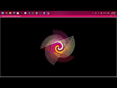 Python Creates Hypnotic Mandala Art #shortsfeed #python #codingart