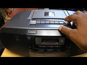 Panasonic portable stereo cd and tape system RX D55