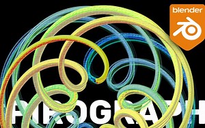 Blender 几何节点制作各种几何圆圈图像（中英文字幕）