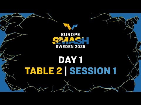 LIVE! | T2 | Day 1 | Europe Smash - Sweden 2025 | Session 1