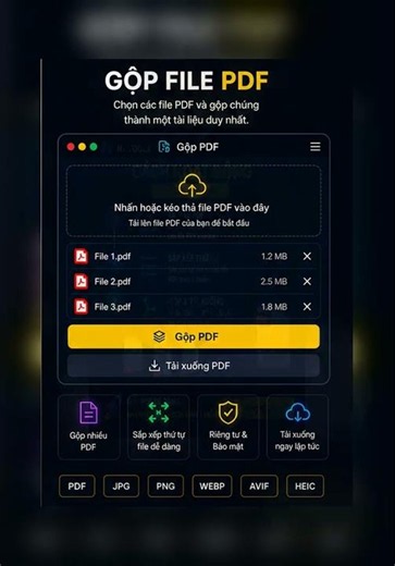 Gộp File PDF Online Miễn Phí