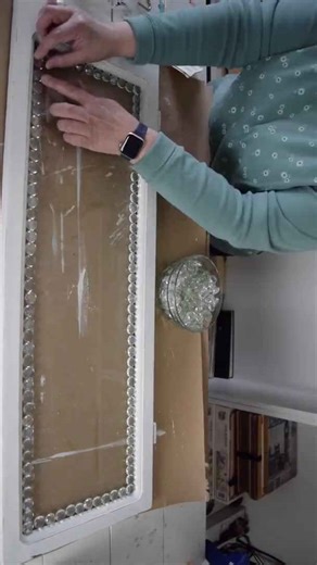 Grab some Dollar Tree gems & an old window...