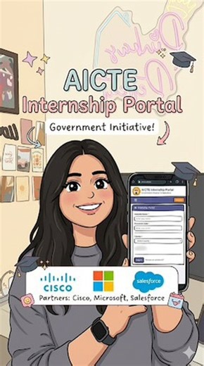 Priyanka Jain on Instagram: "Did you know the Govt of India wants to give 1 Crore internships by 2026!!🇮🇳🤯 Most students think Government portals are outdated, but the AICTE Internship Portal is actually a goldmine if you know where to look. You can find opportunities with: ✅ Tech Giants (Cisco, Salesforce, Microsoft) ✅ Smart City Projects (TULIP Program) ✅ Remote/Virtual options Stop paying for fake certificates and get a real one that adds value to your resume! 👇 Comment “GOAL” and I’ll se