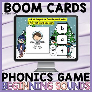 Digital Phonics Game Initial Sounds Boom Cards