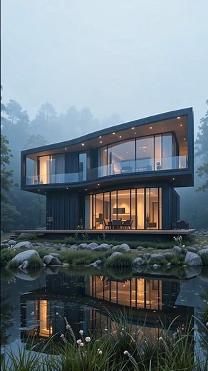 Next-Gen Living by the Lake! 🌊✨ | Reflective Modular Home Tour