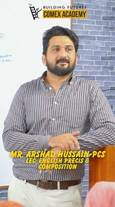 ✍️ COMEX Academy – October Session 📖 English Precis & Composition Lecture By Mr. Arshad Hussain (PCS) 📌 Master precis writing & comprehension 📌 Improve grammar and vocabulary 📌 Sharpen skills for CSS Compulsory Paper 📲 Registration Open – October Session WhatsApp: 0334-2654880 ✨ Excel in English with expert guidance! | CSS COMEX Academy