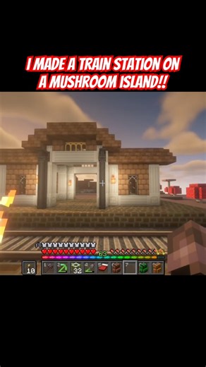 Create Mod Train Station In Minecraft!