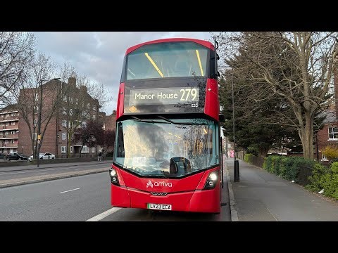 FULL ROUTE VISUAL | Arriva London Route 279 - Waltham Cross to Manor House - (ES5, LV23 ECA)