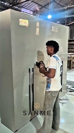 Looking for the Perfect Wardrobe? This Irish Cream Finish is a Game Changer!