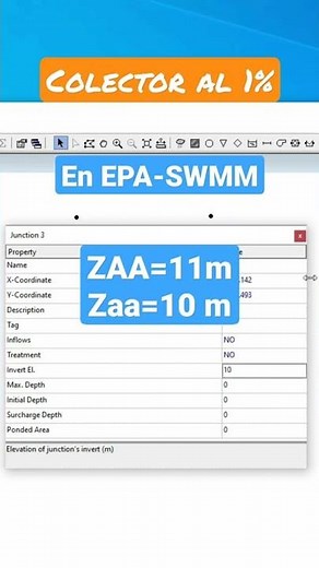 Cómo insertar un tramo de Colector Pluvial en EPA SWMM #shorts #ingeniería #swmm