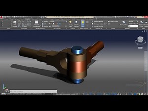 Knuckle Joint in AutoCAD 2018 (Mechanical Drawing)