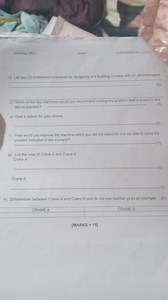 c) List two (2) limitations/constraints for designing and build... | Filo