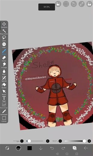 Dino shelly skin drawing :3 #shelly#shellys#drawing#dandysworld#human