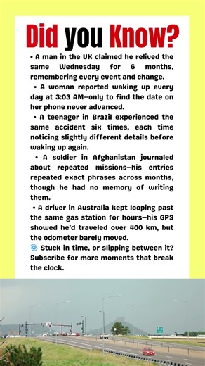 Real-Life Time Loop Experiences