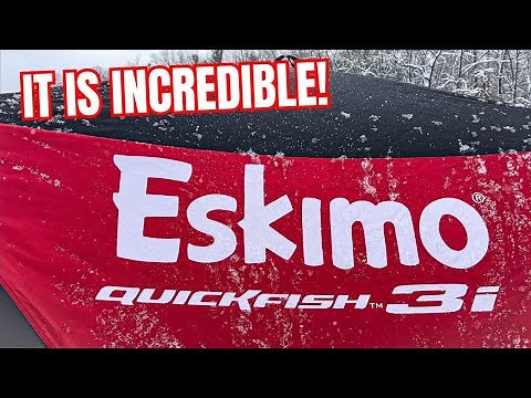 FIRST IMMPRESSIONS of the Eskimo QuickFish 3i! Amazing Shelter!