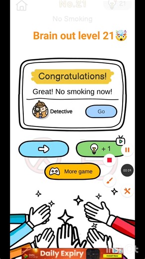 brain out level 21🤯💪⚡#puzzlegame #youtubeshorts #trending #viral #shorts #gaming #gameplay #ytshort