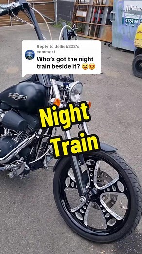 Custom Harley Night Train with Ape Hangers