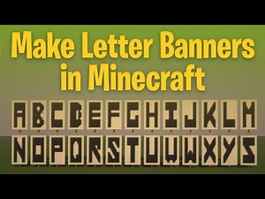 How to Make Letter Banners in Minecraft