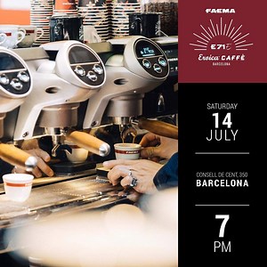 #SavetheDate: July 14th, destination: Barcelona! After the WOC we are ready to present the new E71E in Spain! 🇪🇦 Where is it? At Eroica Caffè Barcelona for a special event with Eddy Merckx. | Faema