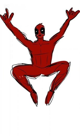 How I draw Deadpool #marvel #deadpool #draw #plan
