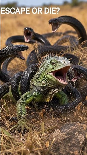 Deadly Snakes vs Iguana | A Fight for Survival 🐍🔥 | Minimal Safari #wildlife #viralreels