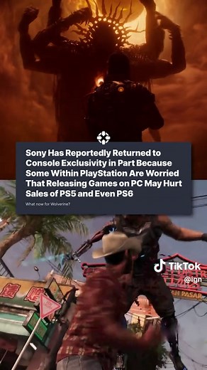 No More PC Ports for Sony First-Party Games