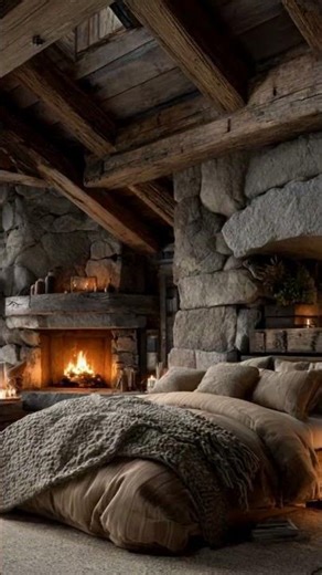 Dark & Dreamy Rustic Bedroom 🕯️